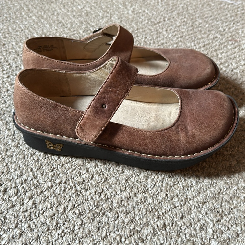 Allegria Women’s clogs, brown leather size 38 - Picture 4 of 5